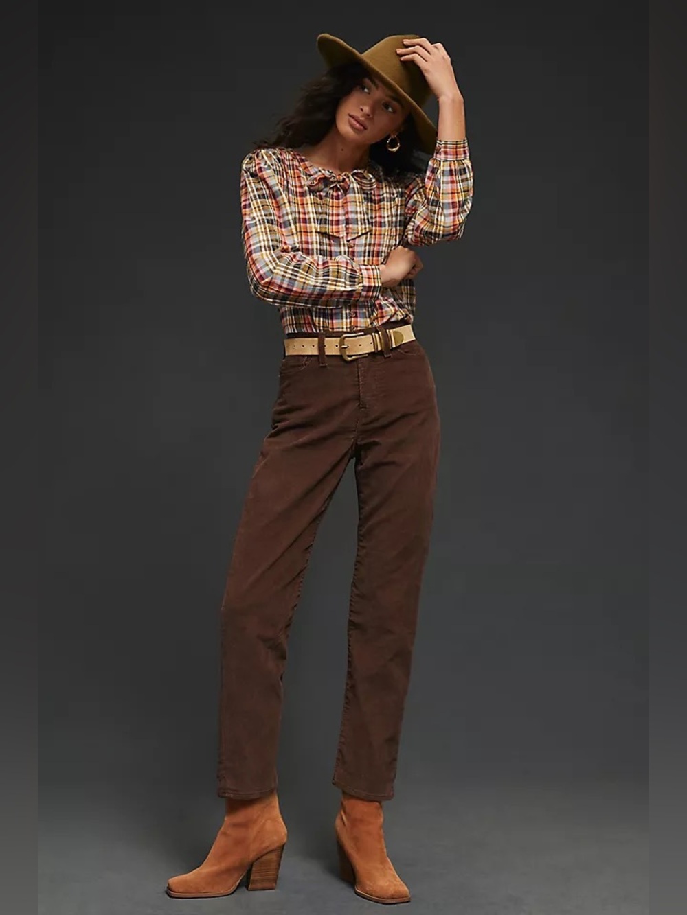 Levi’s Wedgie Straight Chocolate Brown Corduroy Pants
